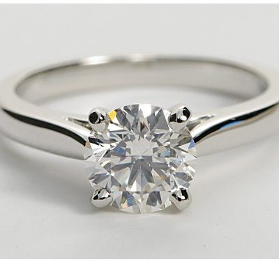 $4,929 1 Ct Round Diamond Solitaire | Engagement Ring Voyeur