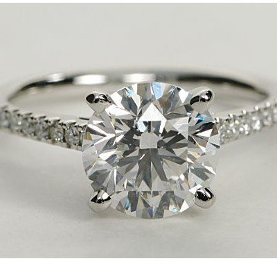 $22,010 2.0 Ct Round in Pave Setting | Engagement Ring Voyeur