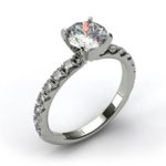View a James Allen French Cut Pave Setting on Finger