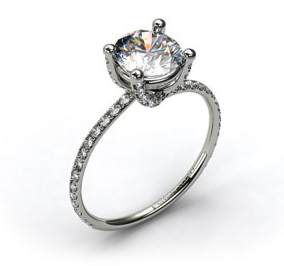 A Pave Prong Setting from James Allen | Engagement Ring Voyeur