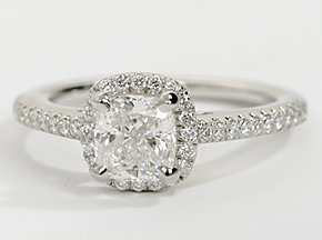 A Cushion Cut Halo Ring for Under $6000? | Engagement Ring Voyeur