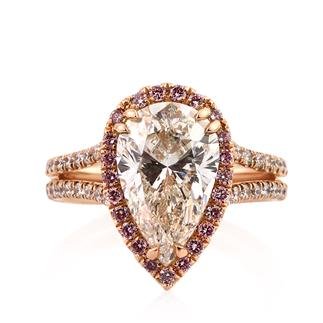 Pear Halo in Rose Gold for $2,464 | Engagement Ring Voyeur