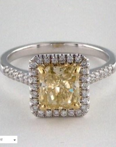 A Yellow Sapphire Engagement Ring for $1,879 | Engagement Ring Voyeur