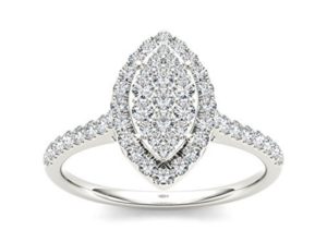 Marquise Composite Engagement Ring