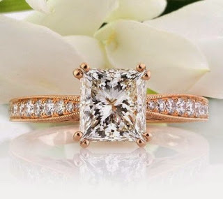 A Unique, Rose Gold Engagement Ring for $13,450 | Engagement Ring Voyeur
