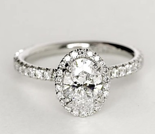 Blue Nile Studio Oval Cut Heiress Halo Diamond Engagement Ring $7,511 | Engagement Ring Voyeur
