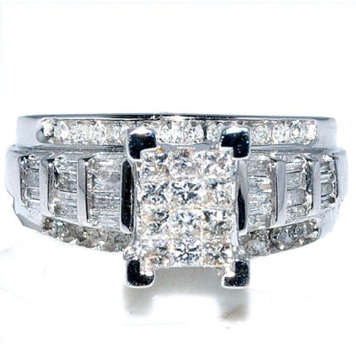 Princess cut composite ring from Amazon