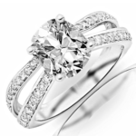 Chandni Jewels Double Pave Engagement Ring for $4,450
