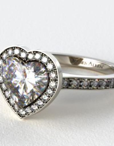 A Heart Shaped Halo Setting A La GaGa | Engagement Ring Voyeur