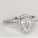 1.23 Ct Pear Halo for $6,265