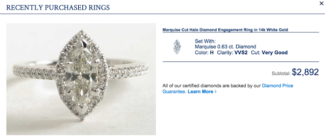 blue nile marquise halo engagement ring
