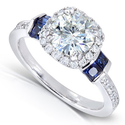 Moissanite Engageent Rings on Amazon