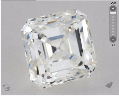 1.22 ct asscher diamond