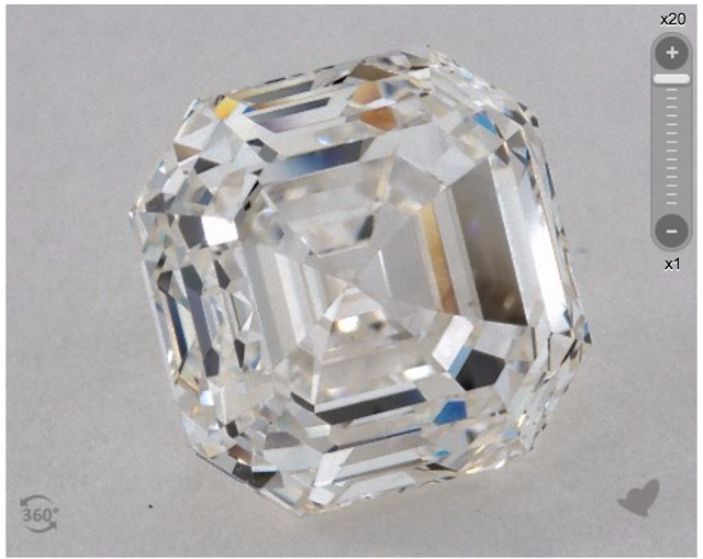  A 3.54 I-VS1 Carat Asscher diamond from James Allen