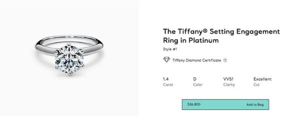 How Much Does a Tiffany Setting Cost