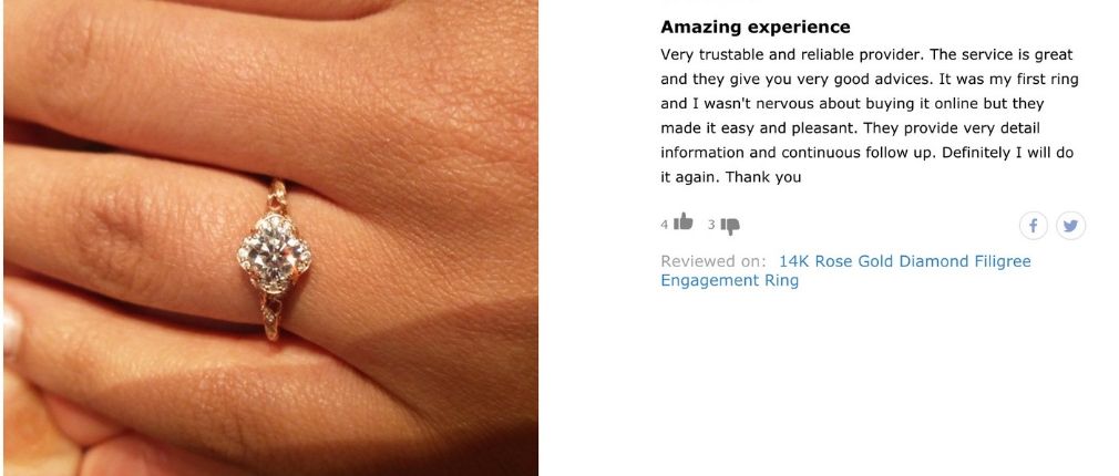 James Allen Diamond Filigree Engagement Ring Review
